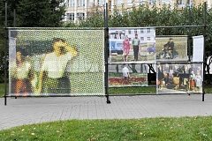 Elements of Landscape as part of Trepang Syndrome, a public art project curated by Alexander Nikolsky as part of the 48 Hours Novosibirsk Festival of Contemporary Art, September 2021, photos by Yanina Boldyreva and Alexander Nikolsky